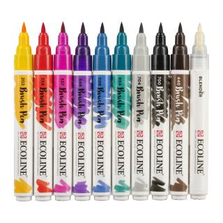Sada Ecoline Brush pen - 10ks Barva: Handlettering