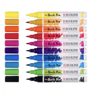 Sada Ecoline Brush pen - 10ks Barva: Primary New