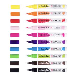 Sada Ecoline Brush pen - 10ks Barva: Zářivé odstíny NEW
