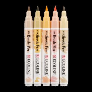 Sada Ecoline Brush pen - 5 ks Barva: 02. beige pink