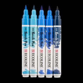 Sada Ecoline Brush pen - 5 ks Barva: 03. blue