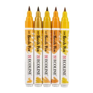 Sada Ecoline Brush pen - 5 ks Barva: 04. Zemité odstíny