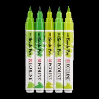 Sada Ecoline Brush pen - 5 ks Barva: 05. green