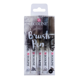 Sada Ecoline Brush pen - 5 ks Barva: 07. grey