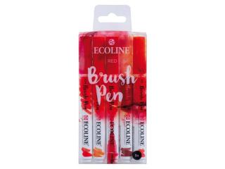 Sada Ecoline Brush pen - 5 ks Barva: 10. Červené odstíny