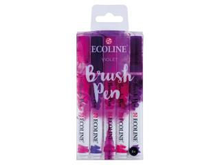 Sada Ecoline Brush pen - 5 ks Barva: 11. Fialové odstíny