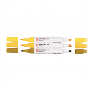 Sada fixů Talens - Pantone - 3 ks  různé kombinace odstíny: yellow