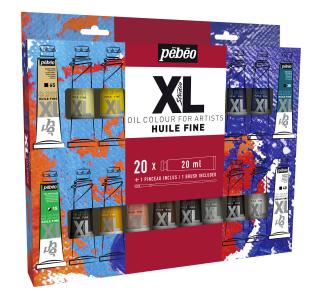 Sada olejových barev Studio XL - Pebeo počet ks: 20x20 ml + štětec