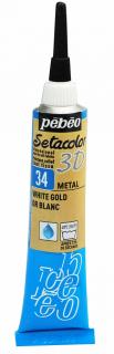 Setacolor 3D - metalické Barva: 34. White gold