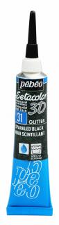 Setacolor 3D - s glitry Barva: 31. Sparkling black