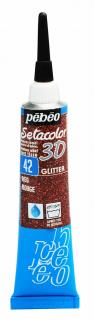 Setacolor 3D - s glitry Barva: 42. Red