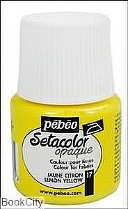 Setacolor opaque 45 ml zažehlovací 47 odstínů Barva: 17. Lemon yellow