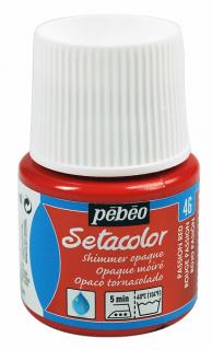 Setacolor opaque 45 ml zažehlovací 47 odstínů Barva: 46. Metalická - Passion red