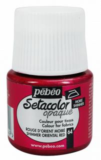 Setacolor opaque 45 ml zažehlovací 47 odstínů Barva: 64. Metalická - Oriental red
