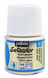 Setacolor opaque 45 ml zažehlovací 47 odstínů Barva: 97. Perleťová - Gold