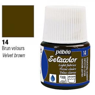 setacolor transparent 45 ml - jednotlivě Barva: 14 Velvet brown