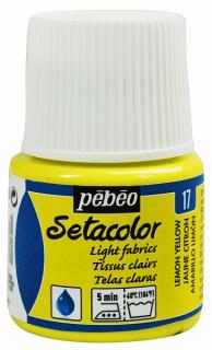 setacolor transparent 45 ml - jednotlivě Barva: 17 Lemon yellow