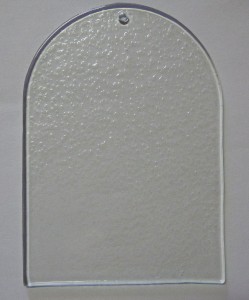 Skleněné závěsy - římské okno rozměr: A6.  10,5 x 14,8 cm