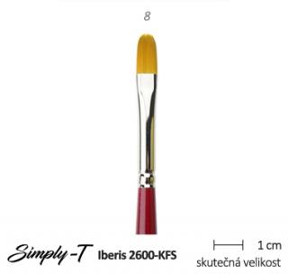 Štětec Simply-T Iberis - filbert vel.: 8.