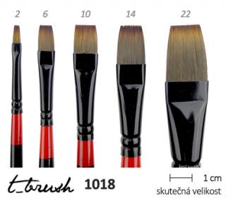 Štětec t_brush 1018 plochý rozměr: vel. 10