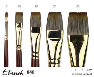 Štětec t_brush 840 - plochý rozměr: 02. vel. 4