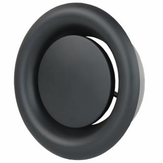 Anemostat 100 mm odvodní kovový, černý