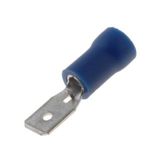 Faston-konektor 4,8 mm modrý pro kabel 1,5-2,5mm2