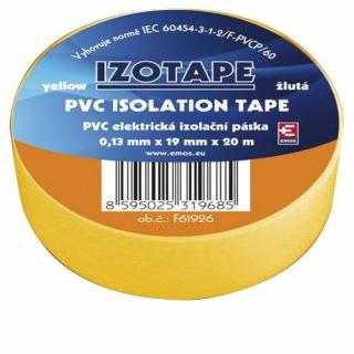 Izolační páska PVC 19/20 žlutá