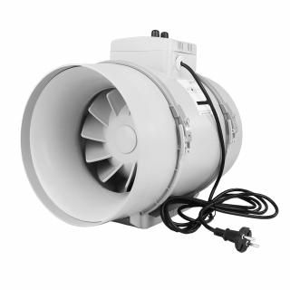 Potrubní ventilátor Dalap AP PROFI 200 T s termostatem a regulátorem otáček