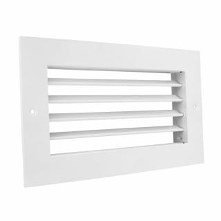 Ventilační mřížka GMAS 250x100 s nastavitelnou žaluzií, bílá