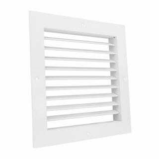 Ventilační mřížka GMAS 250x250 s nastavitelnou žaluzií, bílá