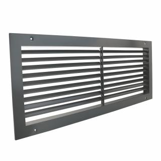 Ventilační mřížka GMAS GRAY 600x200 s nastavitelnou žaluzií, šedá