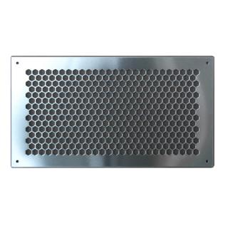 Ventilační mřížka nerez HEXA 340x190 mm