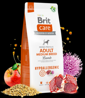 Brit Care Dog Hypoallergenic Adult Medium Breed Lamb 12kg
