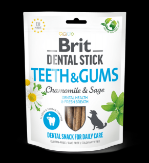 Brit Dental Stick Teeth & Gums with Chamomile & Sage 7 pcs 251g