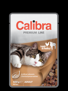 Calibra Cat kapsa Premium Adult Lamb & Poultry 100g