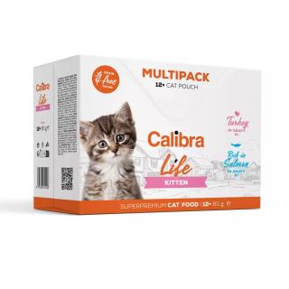 Calibra Cat Life kaps. Kitten Multipack in gravy 12x85g