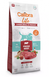 Calibra Dog Life Junior Small&Medium Fresh Beef 2,5kg
