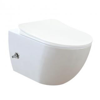 Creavit FREE FE322.005 Rim-Off s ovládací baterií (závěsné WC+bidet 2v1)