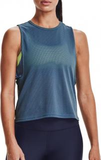 DÁMSKÉ TÍLKO UNDER ARMOUR HG ARMOUR MUSCLE MSH TANK Barva: Modrá, Velikost: L