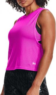 DÁMSKÉ TÍLKO UNDER ARMOUR HG ARMOUR MUSCLE MSH TANK Barva: růžová, Velikost: M