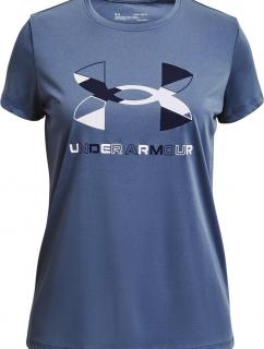 Dětské Tričko Under Armour Tech Graphic Big Logo SS Barva: Modrá, Velikost: YXL