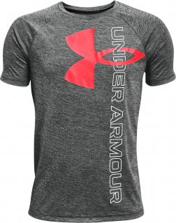 Dětské Tričko Under Armour Tech Split Logo Hybrid SS Barva: černá, Velikost: YXS