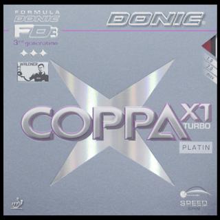 Donic Coppa X1 Turbo (Platin) Barva: Červená, Velikost: 1.8