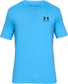 Pánské tričko Under Armour Sportstyle Left Chest SS T-Shirt Barva: Světle modrá, Velikost: XL