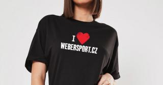 Tričko I LOVE WEBERSPORT.CZ Barva: černá, Velikost: L