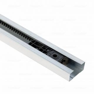 Řemenová kolejnice 2-dílná pro vrata 3600 mm s výškou otvoru do 2600 mm