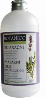 Botanico konopný masážní olej s levandulí - 500 ml