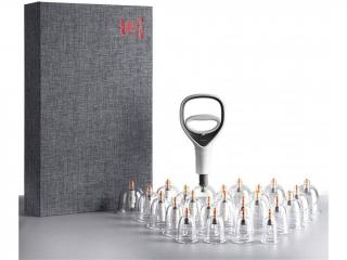 Hwato Deluxe Cupping Set, sada na baňkování, 24 ks
