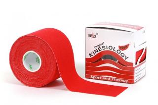 NASARA kinesio tape, červená tejpovací páska 5cm x 5m